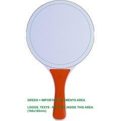 Set 2 Palas MDF con Bola | RACKET 2 FRONT PD | 185 x 185