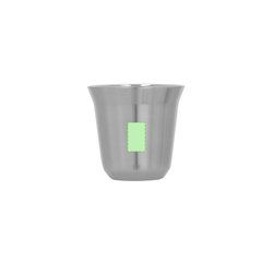 Set 2 vasos 80ml acero reciclado y doble pared | Area 1 | 20 x 20