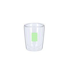 Set de 2 vasos de cristal doble pared 65 ml | Area 4 | 20 x 30