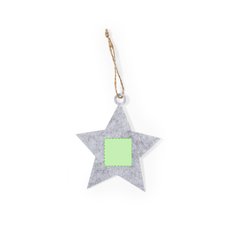 Set 3 Adornos Navideños de Fieltro | Estrella cara 2 | 30 x 30