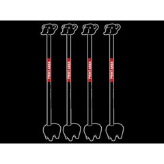 Set 4 Lápices con Base y Goma de Elefante | Zona 1 | 50 x 5