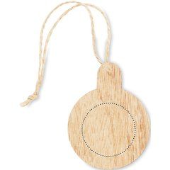 Set 6 Adornos Navideños de Haya | BALL | 40 x 40