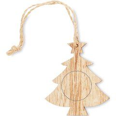 Set 6 Adornos Navideños de Haya | TREE | 30 x 30