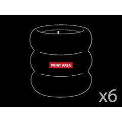 Set de 6 velas aromáticas eco de vainilla | Zona 1 | 20 x 5