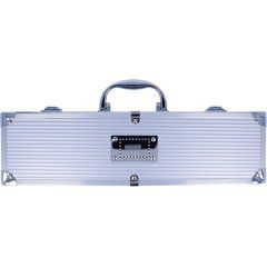 Set de barbacoa con 3 piezas en acero inox. y estuche de aluminio | METAL PLATE | 40 x 25