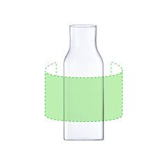 Set de Botella con 4 Vasos de Cristal | Alrededor de la jarra | 250 x 100