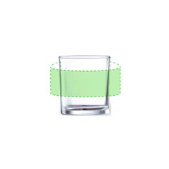 Set de Botella con 4 Vasos de Cristal | Recipiente 2 | 210 x 40
