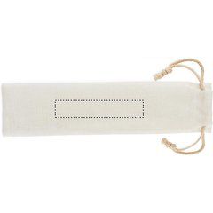 Set Cubiertos Bambú con Limpiador Pajita | Bolsa Lado 1 | 100 x 20