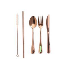 Set Cubiertos Inox de 5 piezas | En el mango del tenedor | 25 x 6
