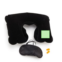Set de descanso con almohada, antifaz y tapones | En uno de los brazos | 65 x 60
