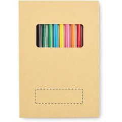 Set de dibujo infantil con 50 hojas y 12 lápices | Frontal Inferior | 80 x 25