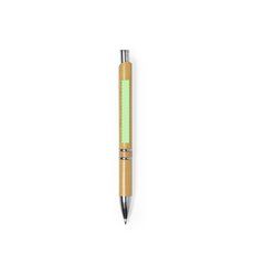 Set ecológico de libreta y bolígrafo de bambú 22,5x21,5 cm | Cuerpo lado opuesto al clip | 50 x 6