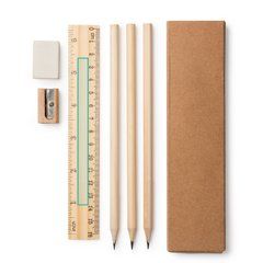 Set de escritura de madera natural | ZONA2 | 115 x 4