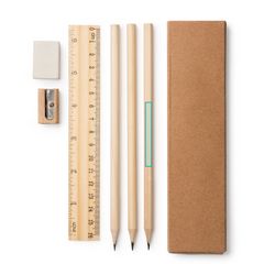 Set de escritura de madera natural | ZONA3 | 50 x 5