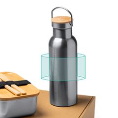 Set fiambrera con cubiertos y botella | ZONA1 | 200 x 110