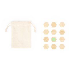 Set de imanes de bambú con bolsa de algodón | Area 10 | 12 x 12