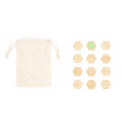Set de imanes de bambú con bolsa de algodón | Area 4 | 12 x 12