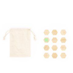 Set de imanes de bambú con bolsa de algodón | Area 6 | 12 x 12
