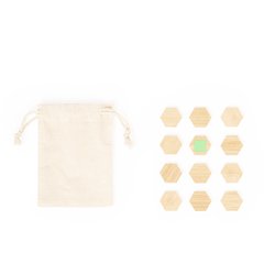 Set de imanes de bambú con bolsa de algodón | Area 7 | 12 x 12