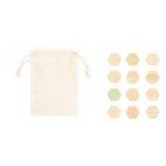 Set de imanes de bambú con bolsa de algodón | Area 9 | 12 x 12