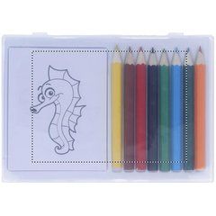 Set de lápices de colores con láminas de dibujos de animales | LID | 110 x 79