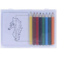 Set de lápices de colores con láminas de dibujos de animales | LID PAD | 70 x 70