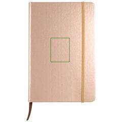 Set de libreta y bolígrafo color rosa | Libreta frontal | 40 x 50