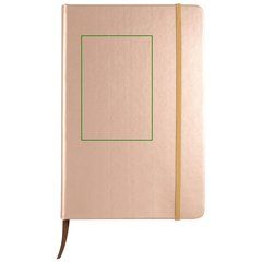 Set de libreta y bolígrafo color rosa | Libreta frontal | 95 x 140