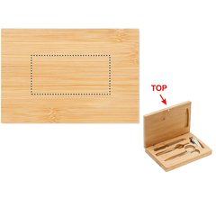 Set de Manicura Estuche Bambú | BOTTOM PAD | 80 x 40