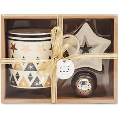 Set de Té Navideño con Taza, Plato e Infusor  | LABEL | 15 x 10