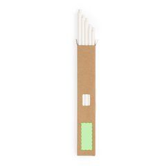 Set de pajitas biodegradables de papel con tratamiento antihumedad | Parte inferior de la caja | 50 x 20