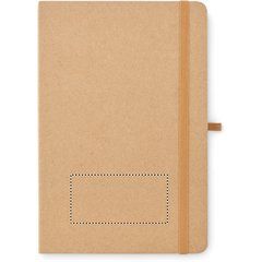 Set papelería reciclado con libreta A5 | Frontal | 80 x 40