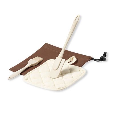 Set Cocina con Espátula, Brocha y Agarrador