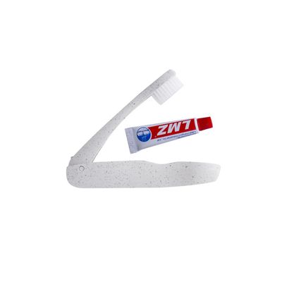 Set Dental Plegable con Cepillo y Pasta 6g