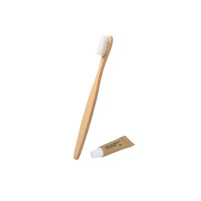 Set dental con cepillo de dientes y pasta