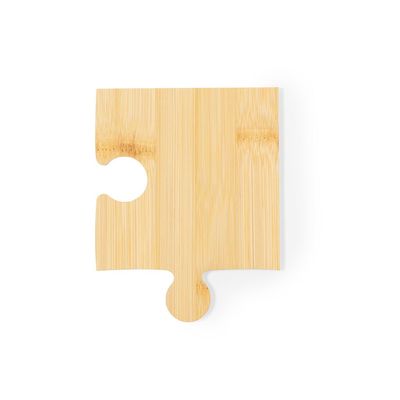 Set de posavasos puzzle de bambú
