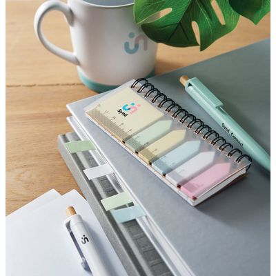 Set de notas adhesivas con marcapáginas