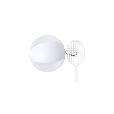 Set de raqueta y balón con válvula y elástico Bla