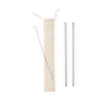 Set de Pajitas Inox Reutilizables