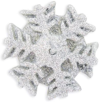 Set de 3 Velas Copos de Nieve