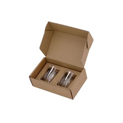 Set de 2 vasos de cristal doble pared 65 ml