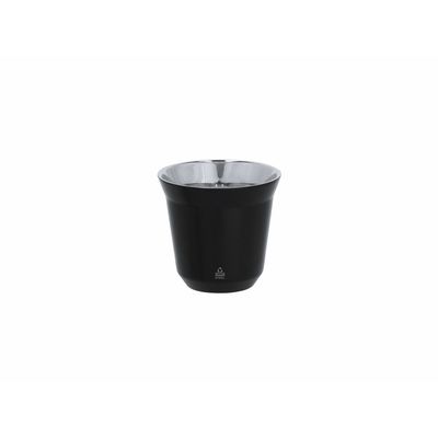 Set 2 vasos 80ml acero reciclado y doble pared Neg