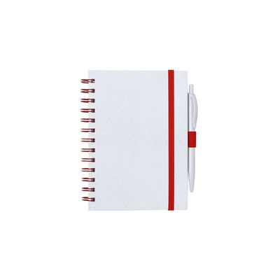 Set Libreta A5 con Bolígrafo RABS Roj