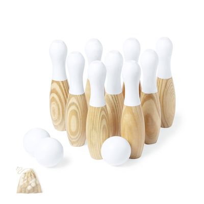 Set de Bolos 12pzs en Madera de Pino