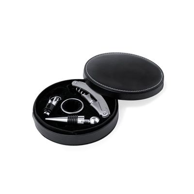 Set de Vinos Inox y Polipiel