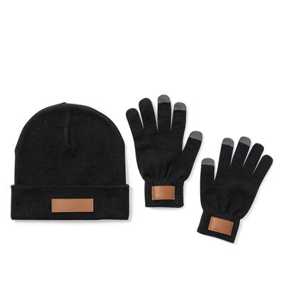 Set con Gorro y Guantes Táctiles