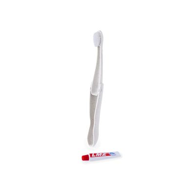 Set Dental Plegable con Cepillo y Pasta 6g
