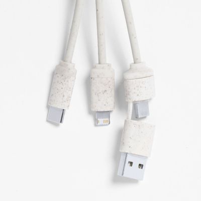 Set 3 Cables Carga en Caña de Trigo con Anilla
