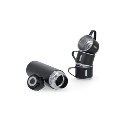 Set de termo con 3 tazas de acero inox
