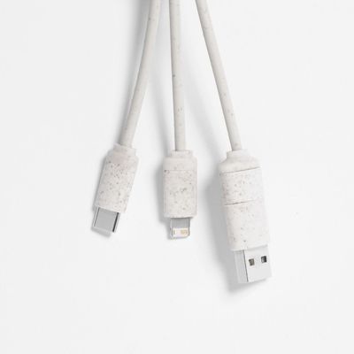 Set 3 Cables Carga en Caña de Trigo con Anilla